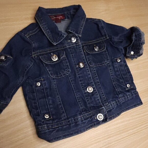 Shampoo Toddler Girls Denim Jacket With Bling Buttons 2T - Picture 3 of 6